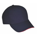 Cotton Twill / RPET Poly Blend Structured Cap w/Sandwich Visor